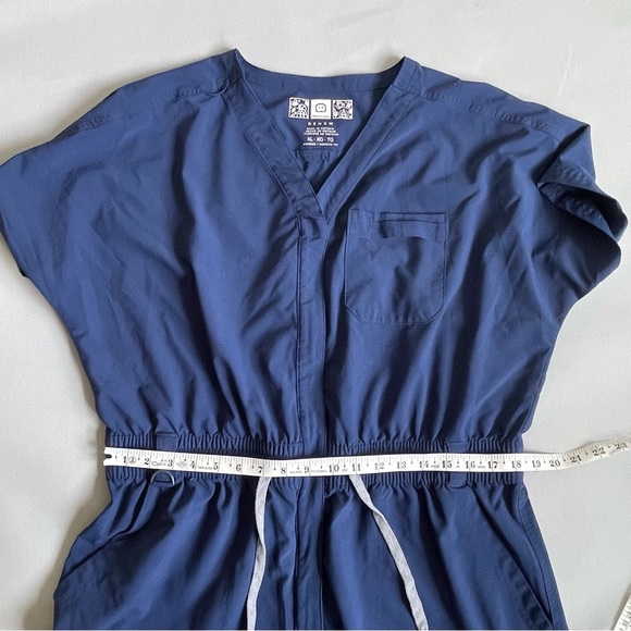 RENEW Wonderwink Blue Zip Front Scrubs Full JumpSuit Modern Fit Women’s XL - Picture 7 of 12